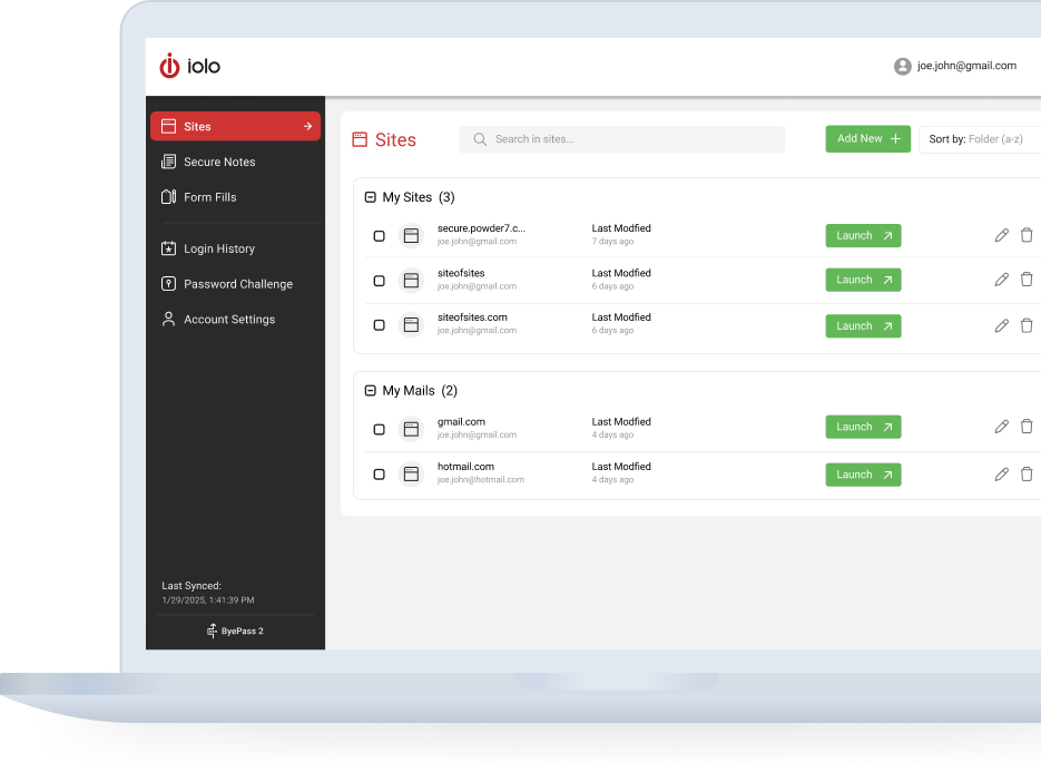 Password Manager interface